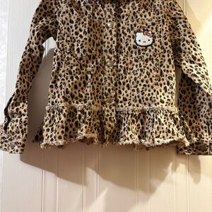 Hello Kitty Leopard Print Kids Jacket